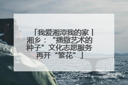 我爱湘潭我的家丨湘乡：“播撒艺术的种子”文化志愿服务再开“繁花”