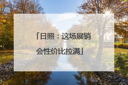 日照：这场展销会性价比拉满