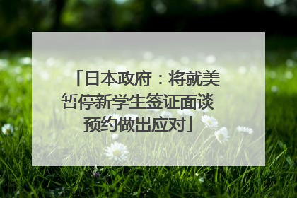 日本政府：将就美暂停新学生签证面谈预约做出应对