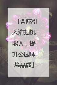 普陀引入清扫机器人，提升公园环境品质