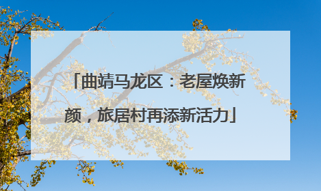 曲靖马龙区：老屋焕新颜，旅居村再添新活力