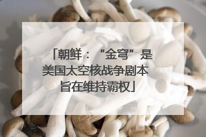 朝鲜：“金穹”是美国太空核战争剧本 旨在维持霸权