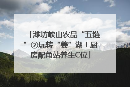 潍坊峡山农品“五链”②玩转“姜”湖！厨房配角站养生C位