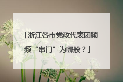 浙江各市党政代表团频频“串门”为哪般？