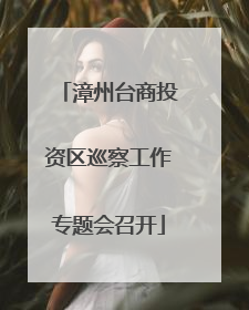 漳州台商投资区巡察工作专题会召开