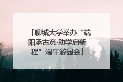 聊城大学举办“端阳承古意·助学启新程”端午游园会