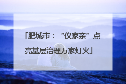 肥城市：“仪家亲”点亮基层治理万家灯火