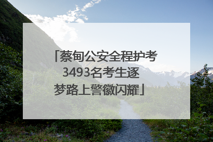 蔡甸公安全程护考 3493名考生逐梦路上警徽闪耀