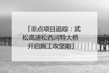 重点项目追踪：武松高速松西河特大桥开启施工攻坚期