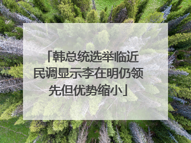 韩总统选举临近 民调显示李在明仍领先但优势缩小