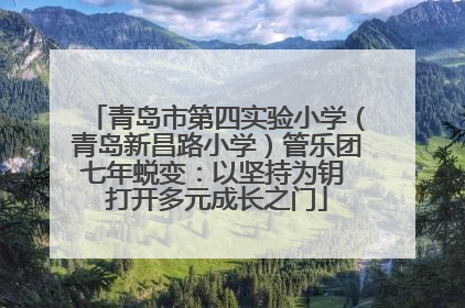 青岛市第四实验小学（青岛新昌路小学）管乐团七年蜕变：以坚持为钥 打开多元成长之门