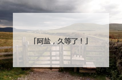 阿盐，久等了！