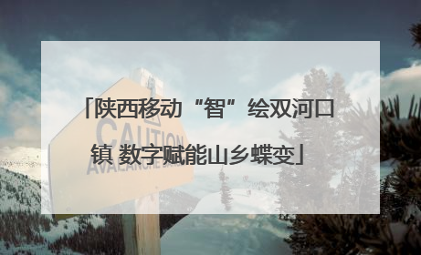 陕西移动“智”绘双河口镇 数字赋能山乡蝶变