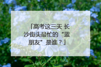 高考这三天 长沙街头最忙的“蓝朋友”是谁？