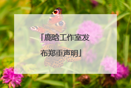 鹿晗工作室发布郑重声明
