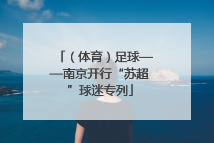 （体育）足球——南京开行“苏超”球迷专列