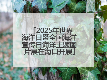 2025年世界海洋日暨全国海洋宣传日海洋主题图片展在海口开展
