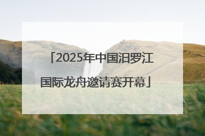 2025年中国汨罗江国际龙舟邀请赛开幕