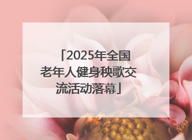 2025年全国老年人健身秧歌交流活动落幕