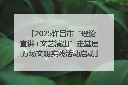 2025许昌市“理论宣讲+文艺演出”走基层万场文明实践活动启动