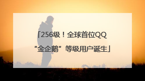 256级！全球首位QQ“金企鹅”等级用户诞生