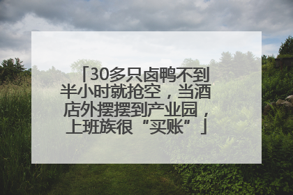 30多只卤鸭不到半小时就抢空，当酒店外摆摆到产业园，上班族很“买账”