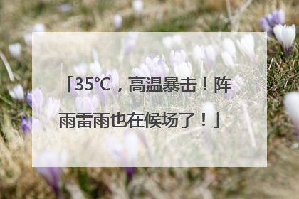 35℃，高温暴击！阵雨雷雨也在候场了！