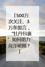 500万次关注、3万条留言，“牡丹包裹”如何助力菏泽破圈？